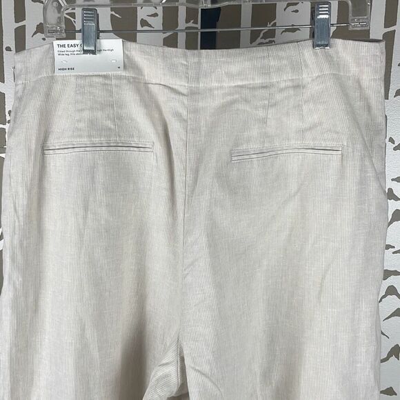 Ann Taylor The Easy Crop Linen High Rise Wide Leg Pants NEW 12 - Picture 5 of 12